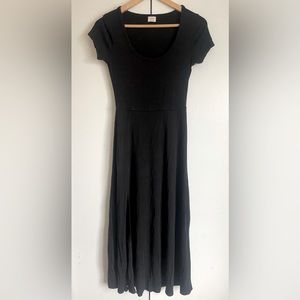 Aritzia  Wilfred low round neck black dress